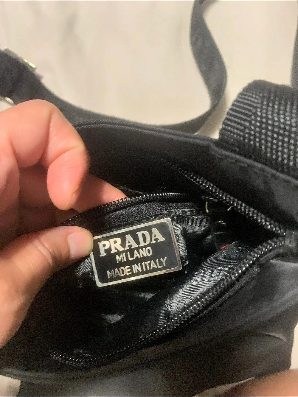 Prada Tessuto Nylon Crossbody Bag Black - Picture 3 of 5